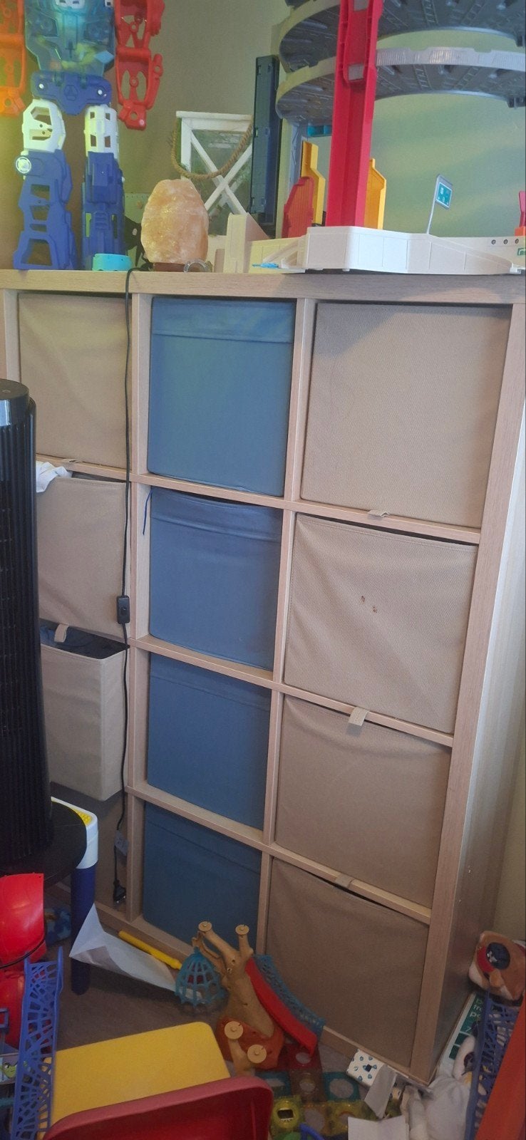 Ikea 12 vaks kast met manden - 112x147 cm, Ophalen, Zo goed als nieuw