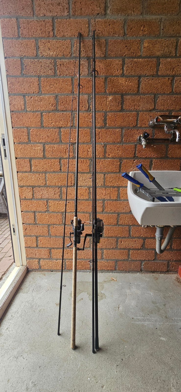 Shimano TX2 Hengels met Molens  Zo goed als nieuw, Ophalen, Zo goed als nieuw, Complete hengel