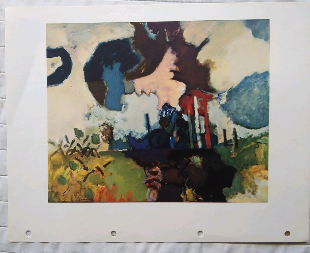 Jef Diederen offset prent druk jaren 60., Antiek en Kunst, Ophalen of Verzenden