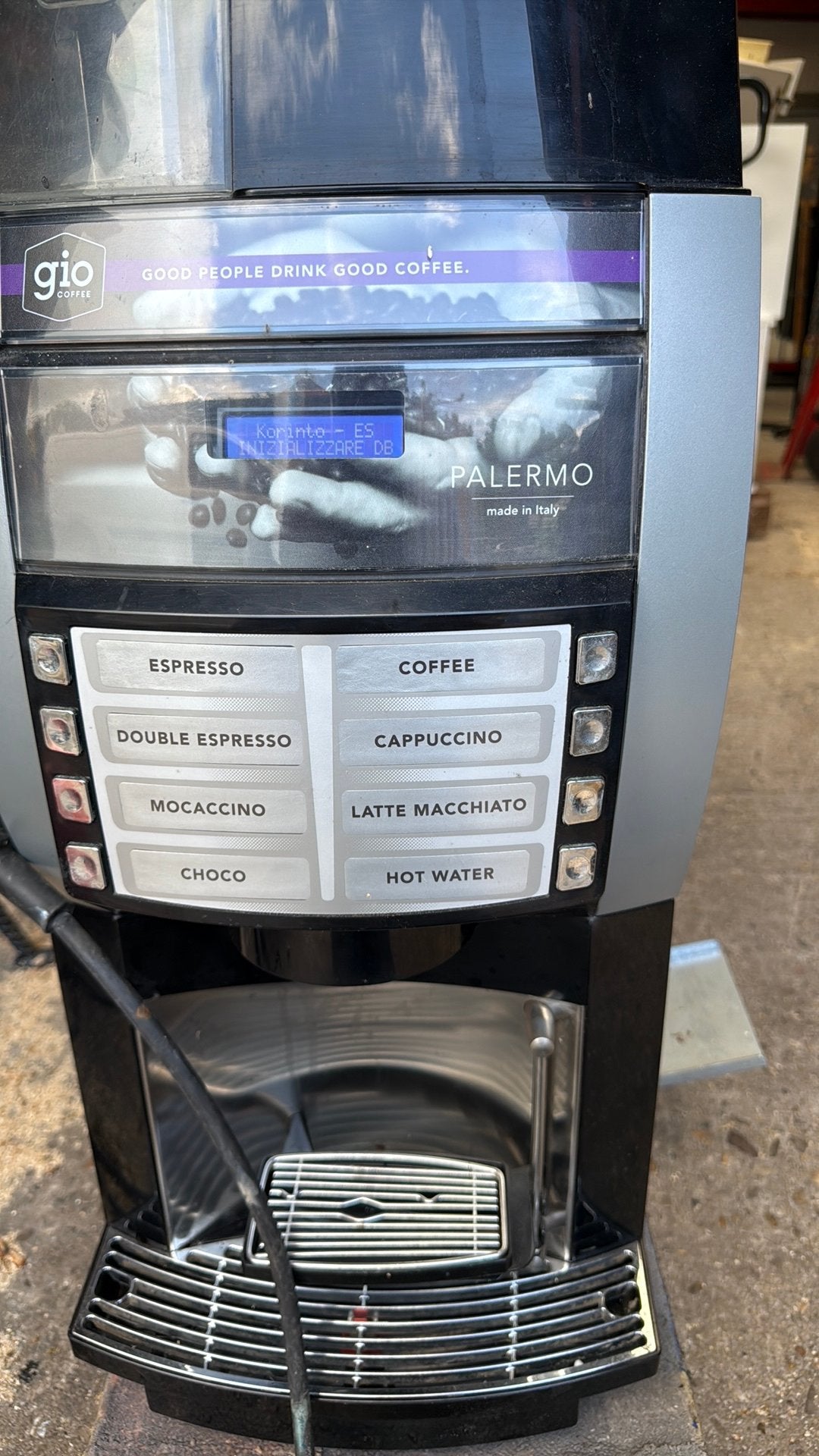 GIO Coffee Palermo Koffiemachine - Espresso & Meer, Witgoed en Apparatuur, Koffiezetapparaten, Ophalen, Gebruikt, 10 kopjes of meer