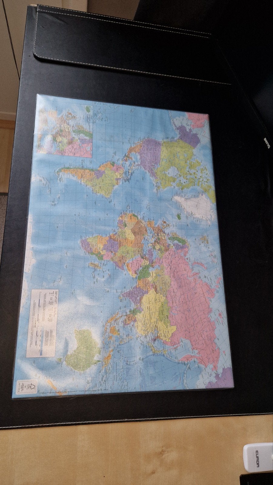 Grote Wereldkaart, Boeken, Atlassen en Landkaarten, 2000 tot heden, Landkaart, Wereld, Ophalen