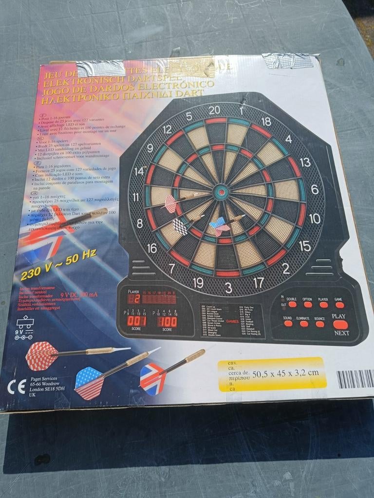 Elektronisch dartbord met soft tip pijlen, Ophalen of Verzenden, Zo goed als nieuw, Dartbord met pijlen, Soft tip