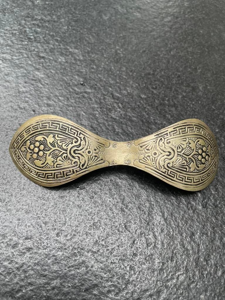 Antiek zilver Tibetaans haar accessoire, Ophalen of Verzenden, Zilver