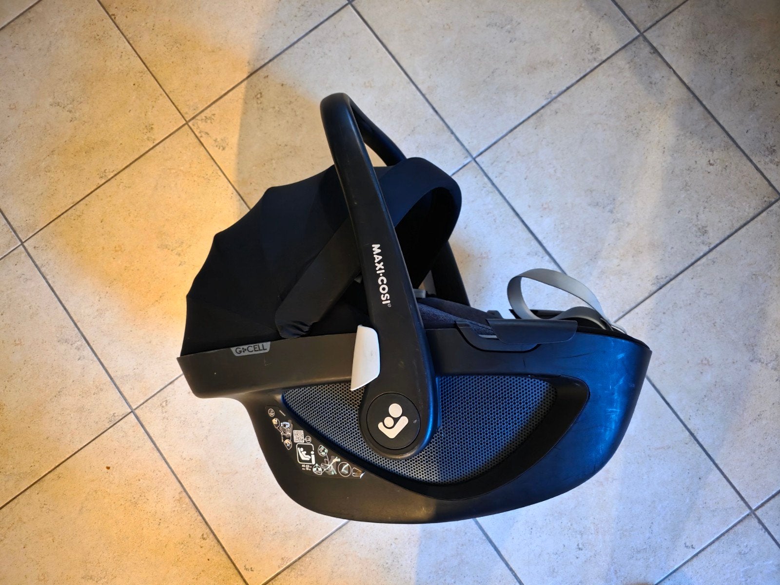 Maxi-Cosi Pebble 360 Essential Black autostoel, Ophalen, Autogordel of Isofix, Zijbescherming, Zo goed als nieuw