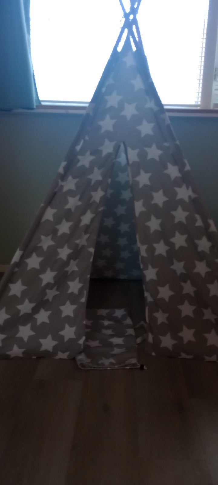 grijs witte sterren speeltent, tipi, Ophalen of Verzenden