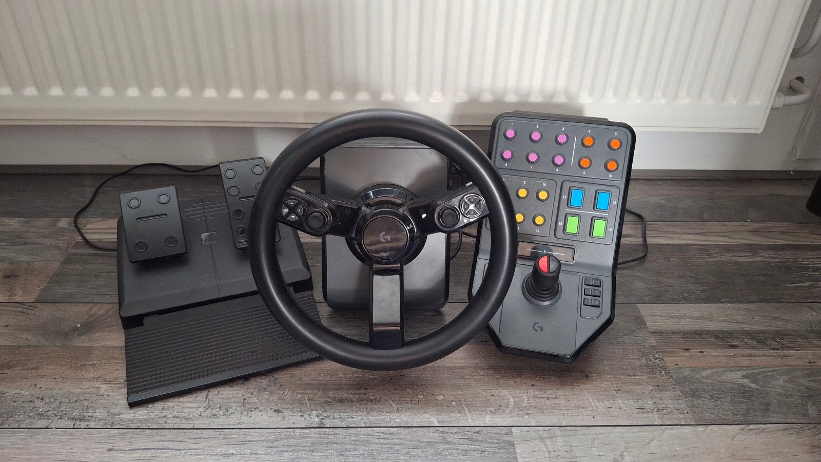 Logitech Heavy Equipment Bundel PC Stuurwiel, Gebruikt, 1 speler, Eén computer, Ophalen of Verzenden