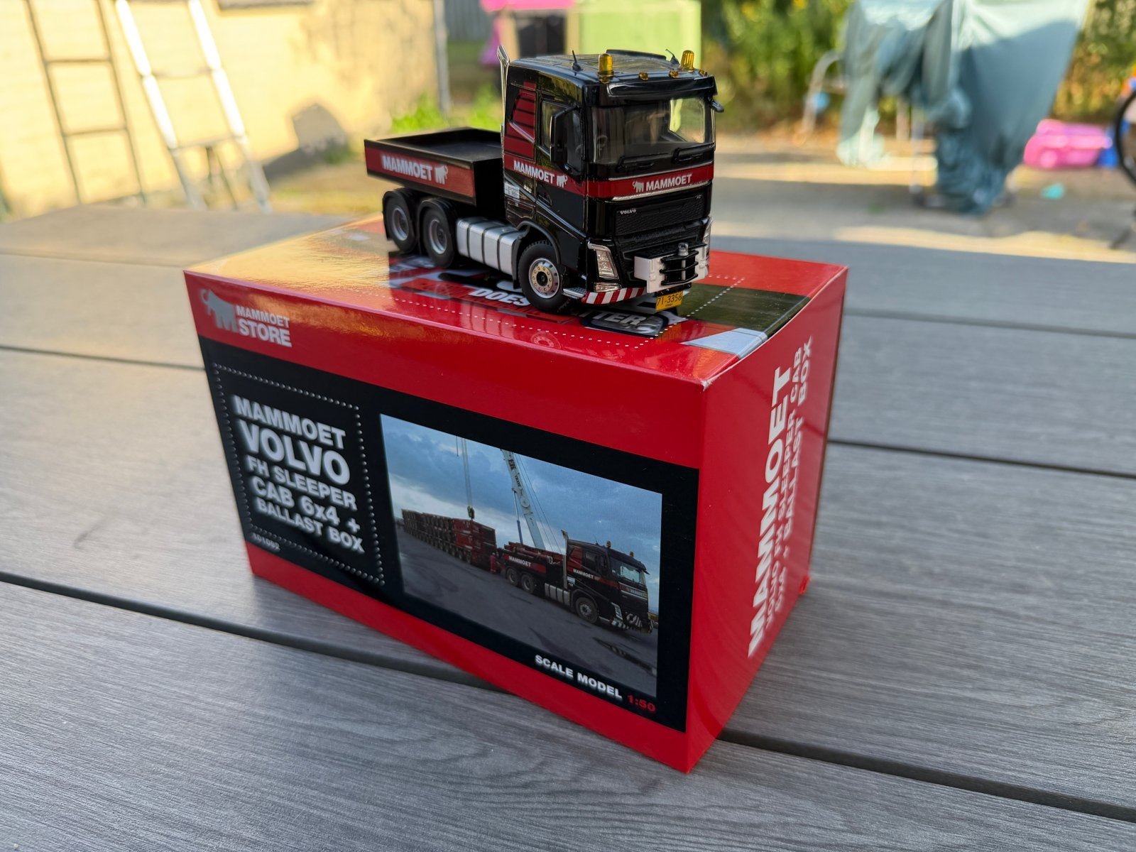 Wsi Mammoet Volvo FH Sleeper 6x4 ballast, Ophalen of Verzenden, Zo goed als nieuw, Overige merken