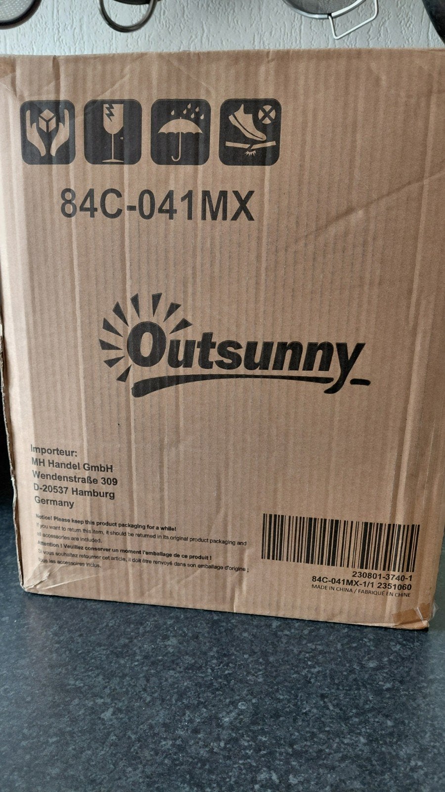 Outsunny Paviljoen Dak - Nieuw in Doos, Ophalen, Minder dan 4 meter, Nieuw, Paviljoen