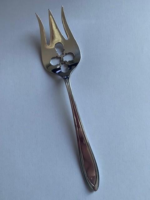Keltum P2 broodvork, posthoorn verzilverd 18 cm, Ophalen of Verzenden