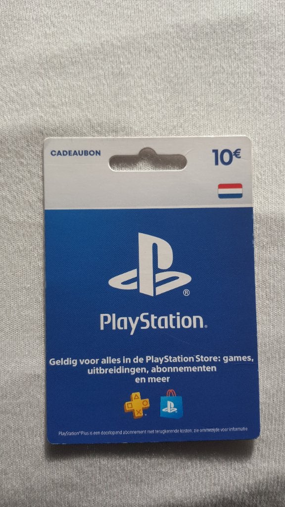 Cadeaukaart van Playstation van 10 euro, Eén persoon, Cadeaubon