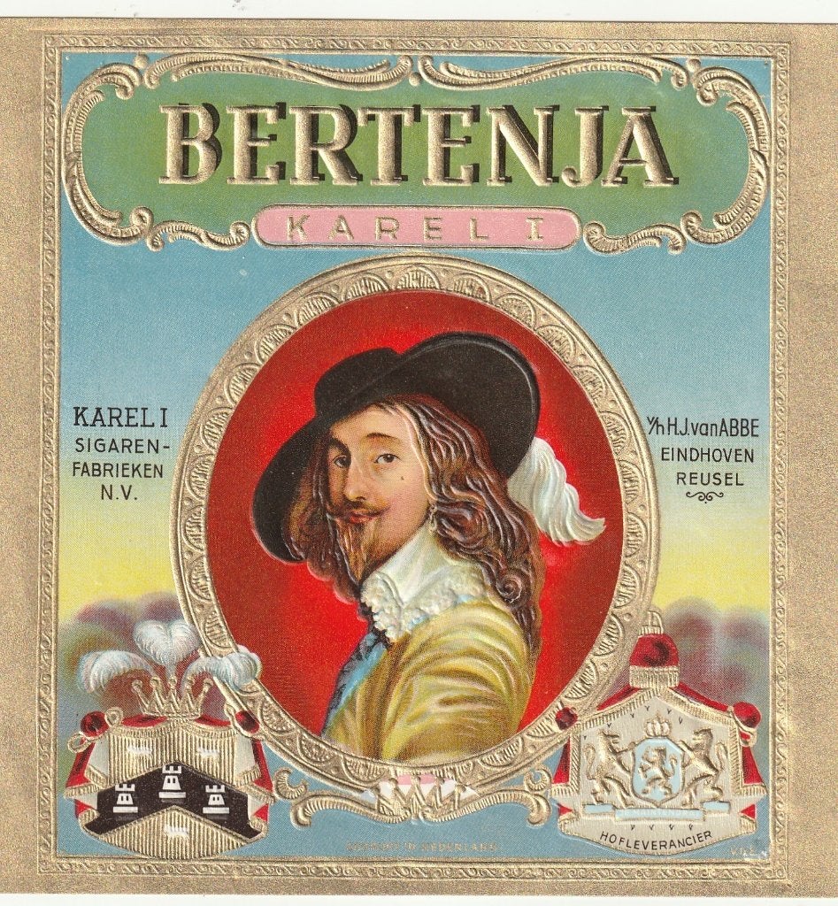 etiket R - 2261  karel 1    sigarenbanden, Ophalen of Verzenden, Zo goed als nieuw, Sigarenbandjes