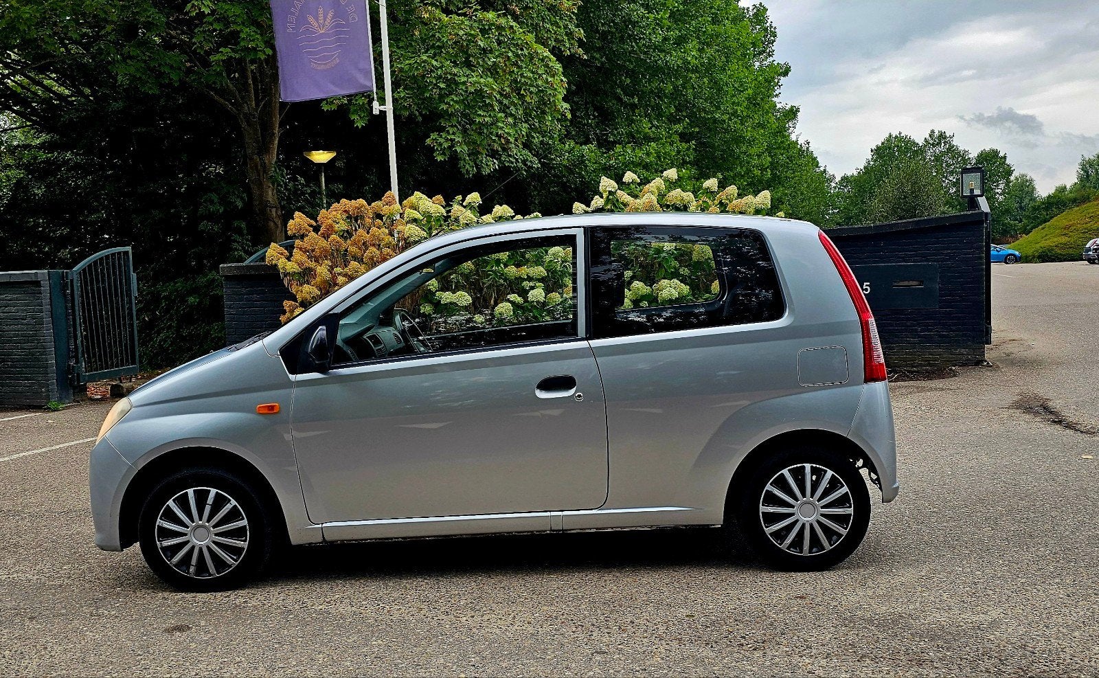 Daihatsu Cuore 1.0 3D 2008 Grijs, Dealer onderhouden, 600 kg, Zwart, 18 €/maand