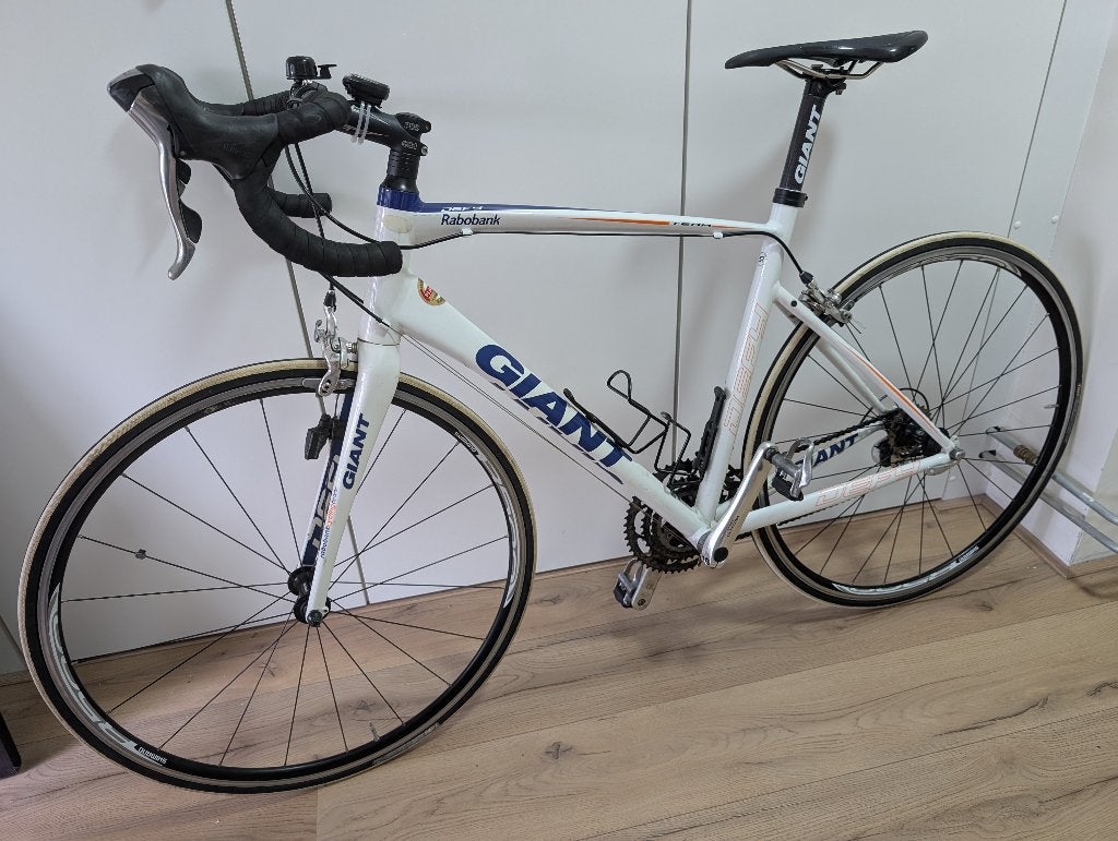 Racefiets - Giant Defy Rabobank / Shimano Ultegra (2012), Ophalen, Gebruikt, Velgrem, Aluminium