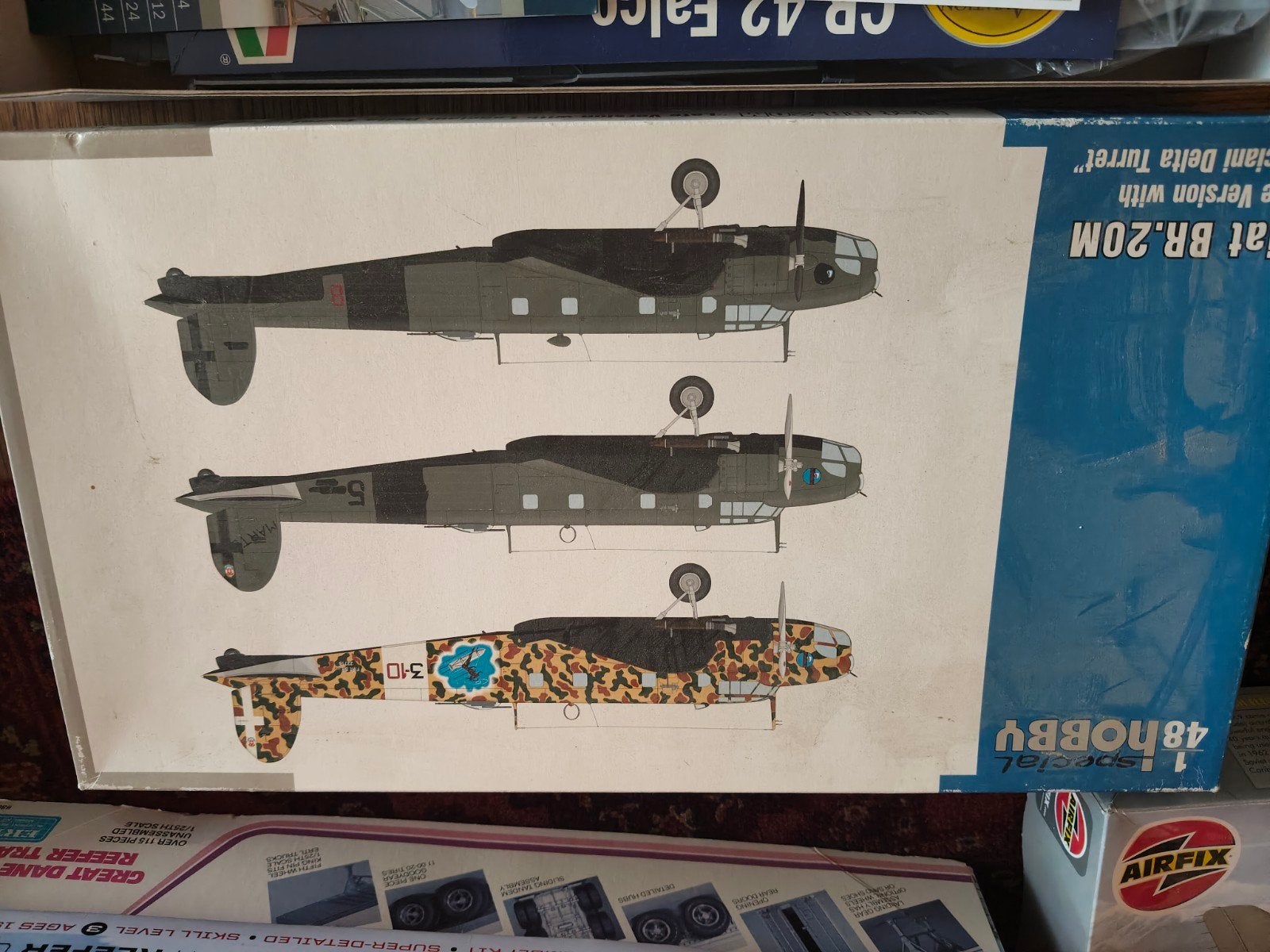 Vliegtuigen: Fiat BR.20M & CR.42 Falco (verschille, Gebruikt, Italeri, Ophalen of Verzenden, Groter dan 1:72