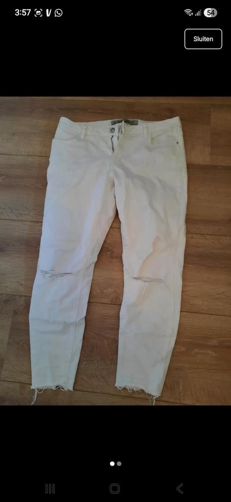 White ripped jeans, Ophalen of Verzenden, Nieuw, Wit, W33 - W36 (confectie 42/44)