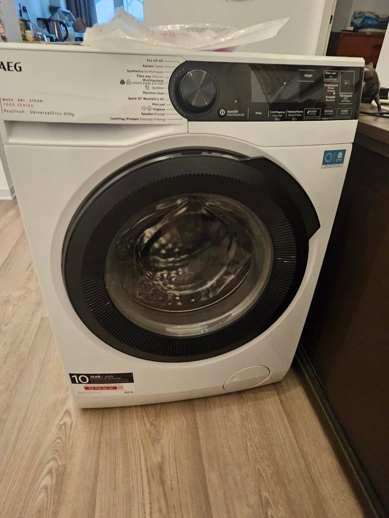 AEG 7000 series was&droog combinatie nieuw, Witgoed en Apparatuur, Wasmachines, Ophalen, Nieuw, 1200 tot 1600 toeren, Minder dan 85 cm