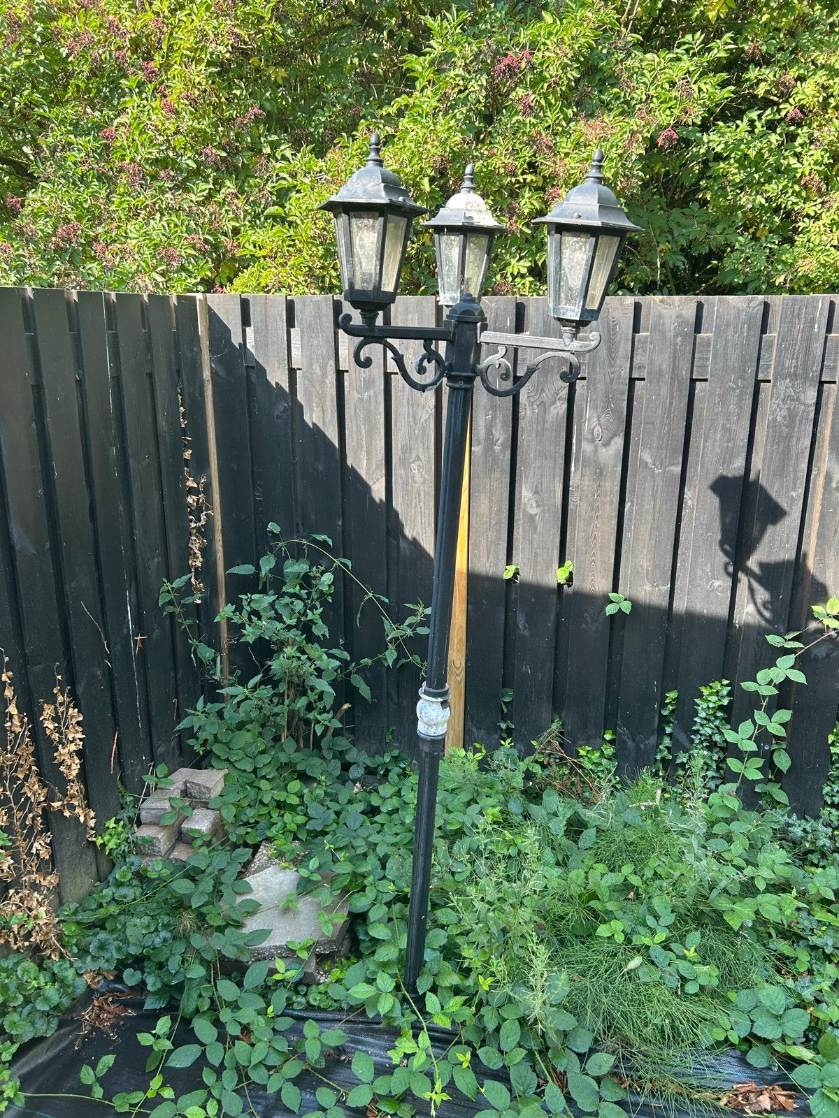 Klassieke tuinlamp - Zelf op te knappen, Ophalen, Gebruikt, IJzer, Staande lamp
