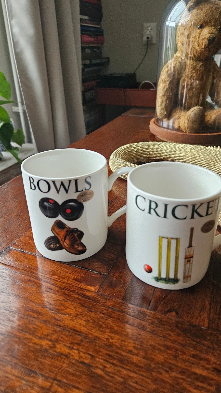 Set van 2 sportthema mokken: Bowls en Cricket, Ophalen of Verzenden, Nieuw