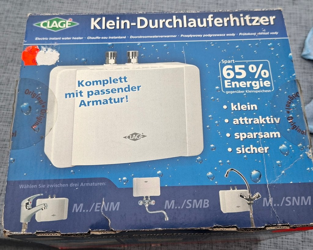 doorstroomverwarmer, Nieuw, Minder dan 20 liter, 3 t/m 5 jaar oud, Boiler