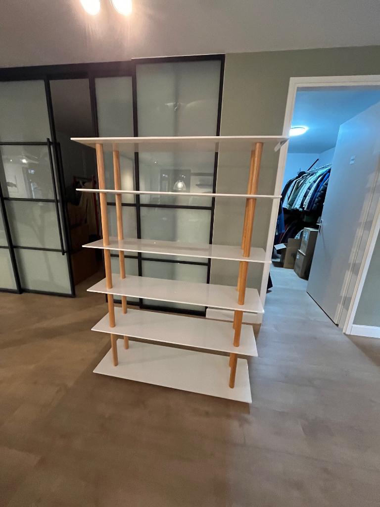 DESIGN BOEKENKAST, Huis en Inrichting, Kasten | Boekenkasten, Ophalen, Met plank(en), Eikenhout, 100 tot 150 cm