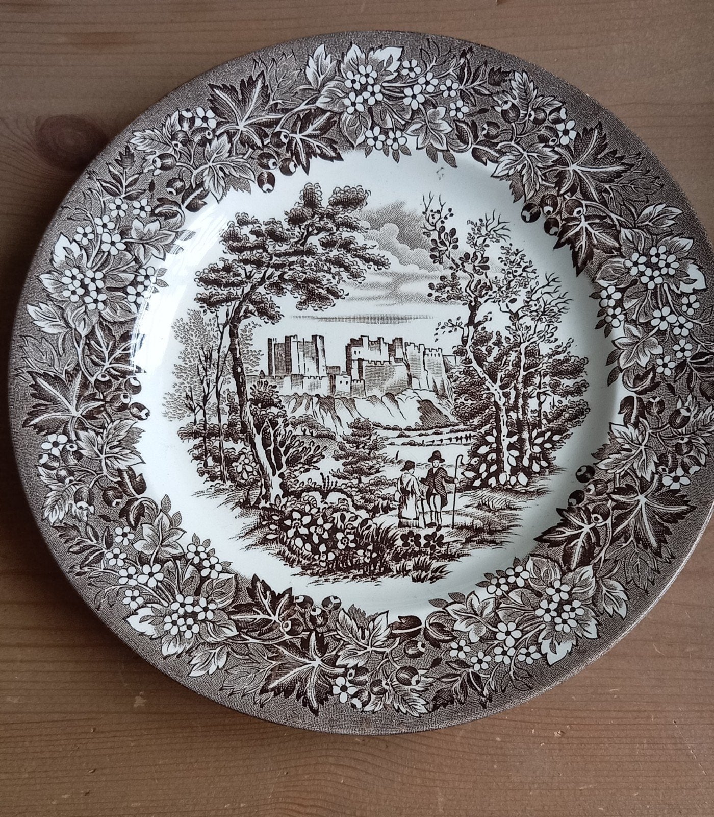 Vintage English Ironstone tableware bord - Castles patroon, Ophalen, Gebruikt, Overige merken, Vintage