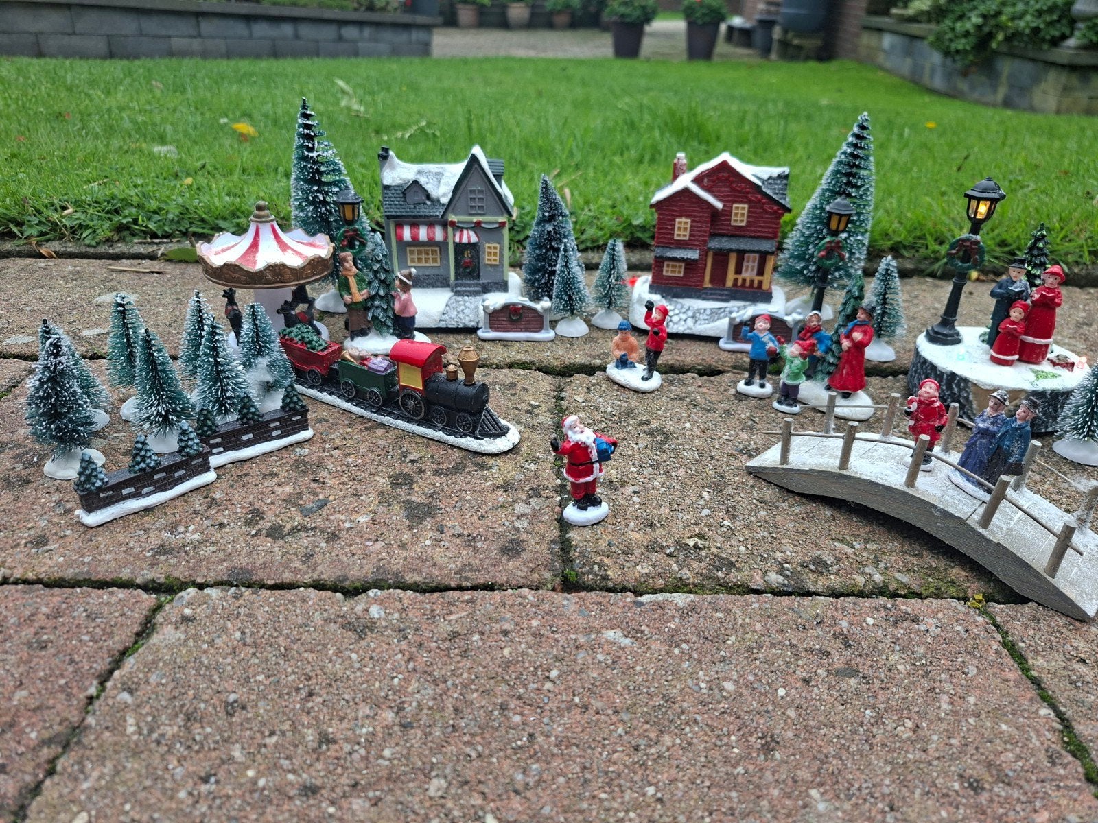 Complete kerstdorp set te koop!, Ophalen, Zo goed als nieuw