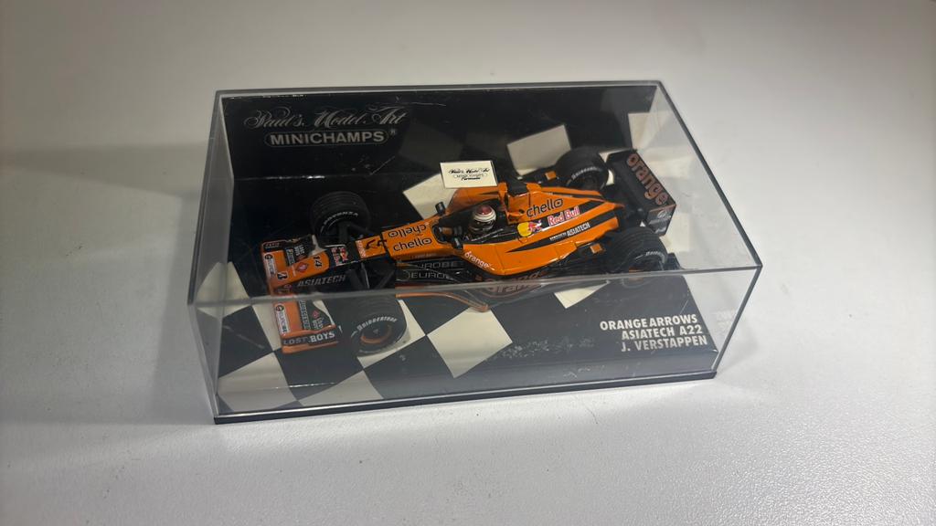 F1 arrows asiatech a22 j.verstappen minichamps 1.43, Auto, Ophalen of Verzenden, MiniChamps, A