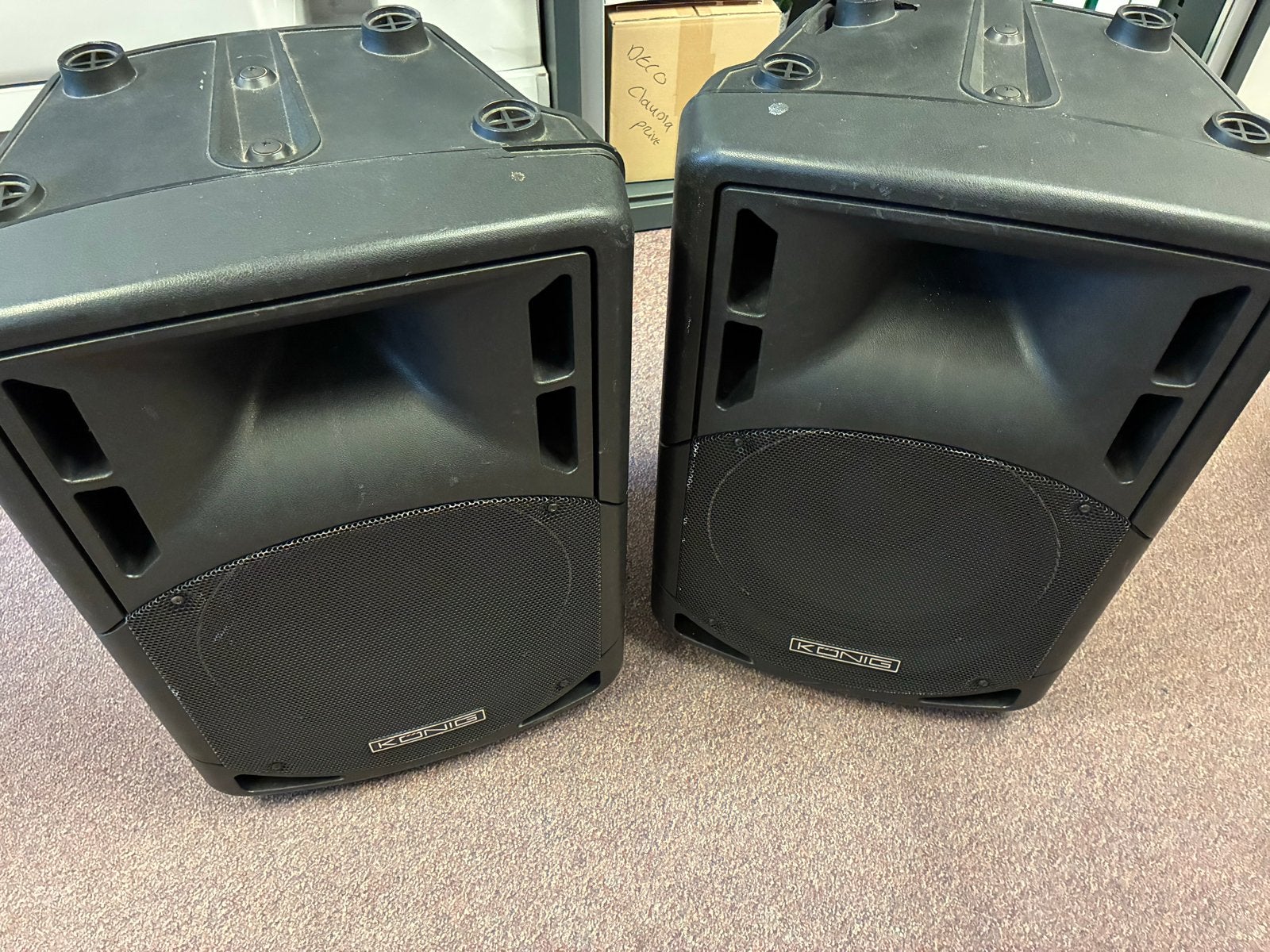 König PA-SMP1202 2-Weg ABS PA Luidsprekers (Set van 2), Gebruikt, Speakerset, Geschikt voor surround/home cinema, Ophalen