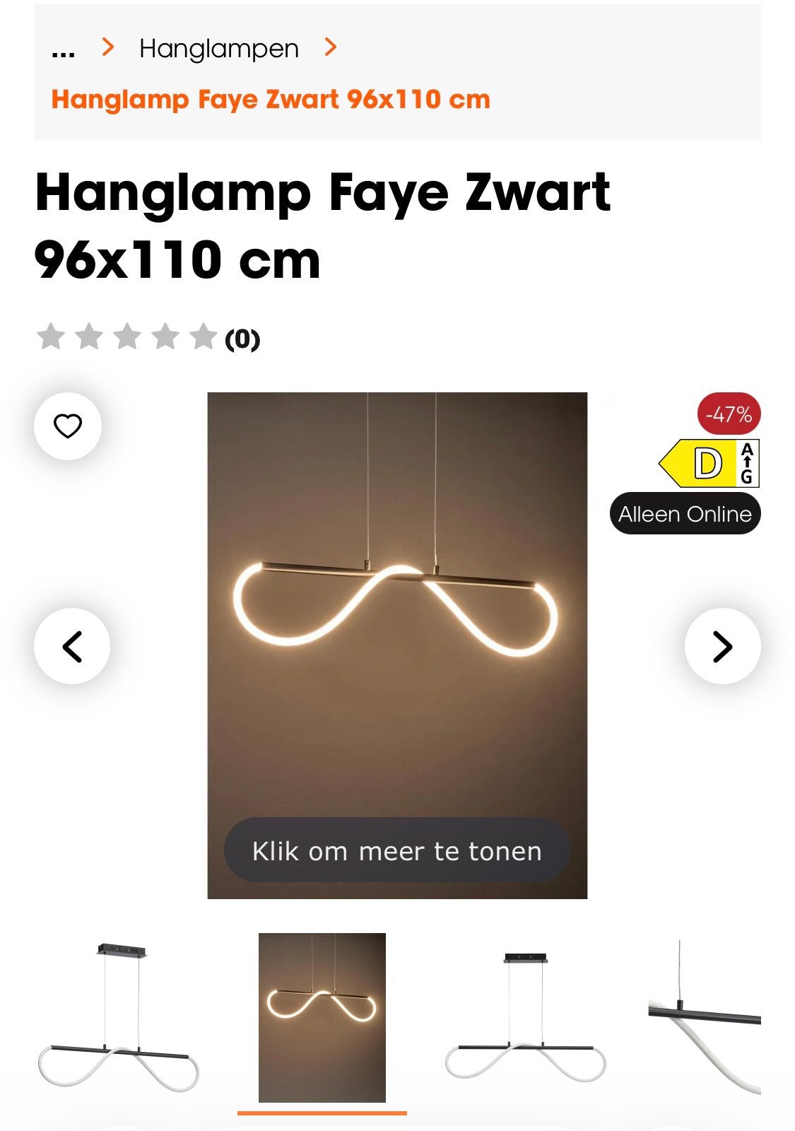 Nieuwe hanglamp Faye van de kwantum, Ophalen of Verzenden, Nieuw