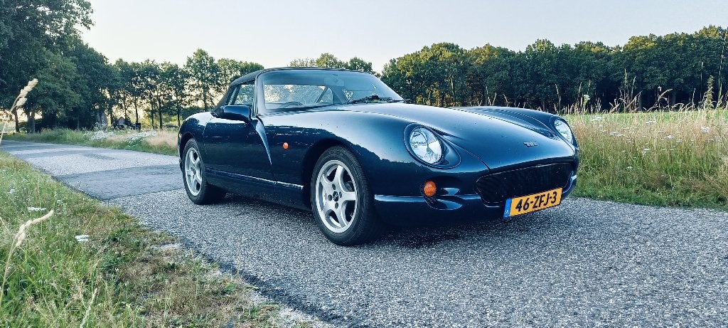 TVR Chimaera 400 v8, outriggers vervangen!!, Auto's, Achterwielaandrijving, 8 cilinders, Blauw, Handgeschakeld