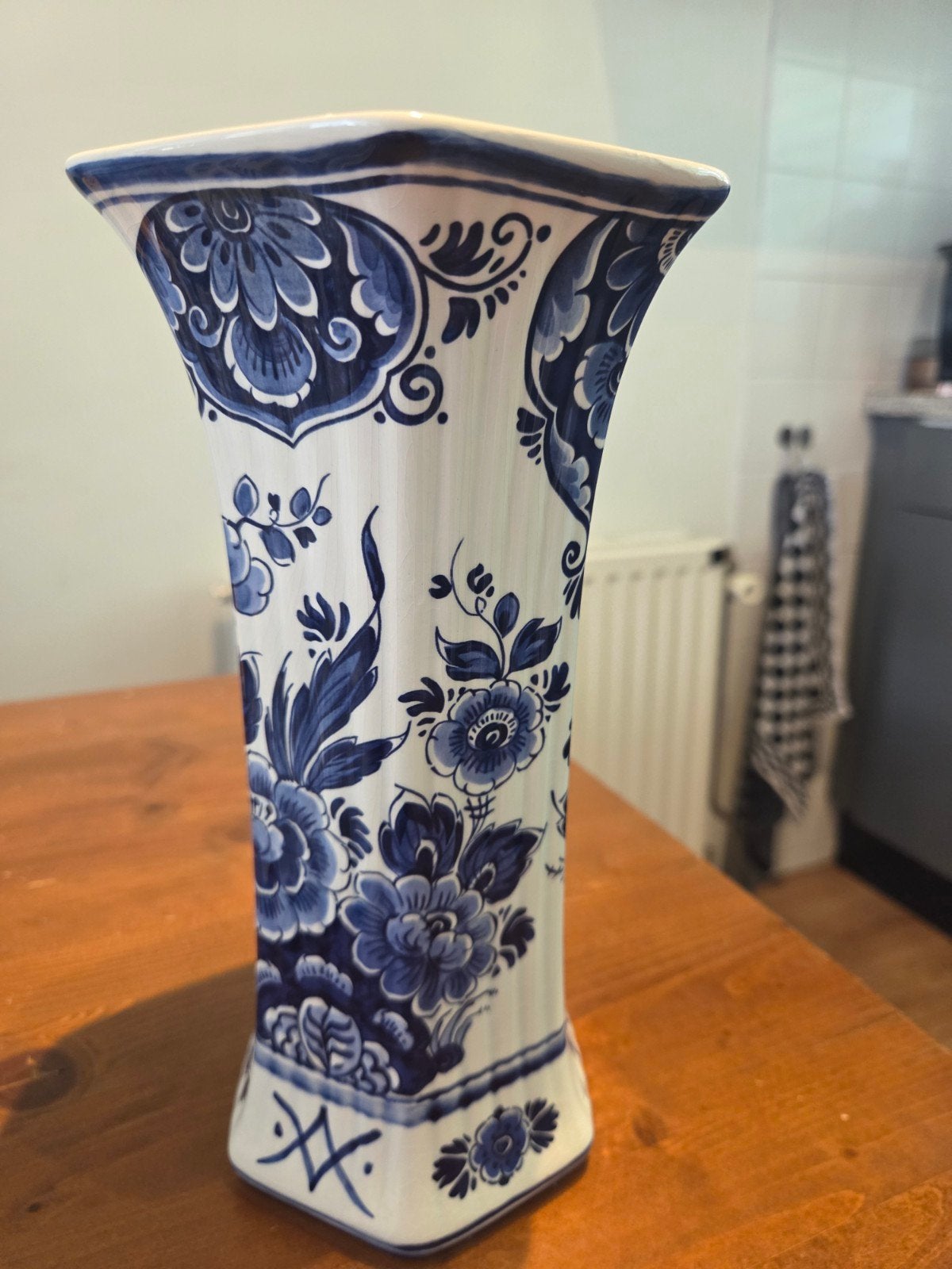 Delfts Blauwe Vaas - Handwerk Holland, Ophalen of Verzenden