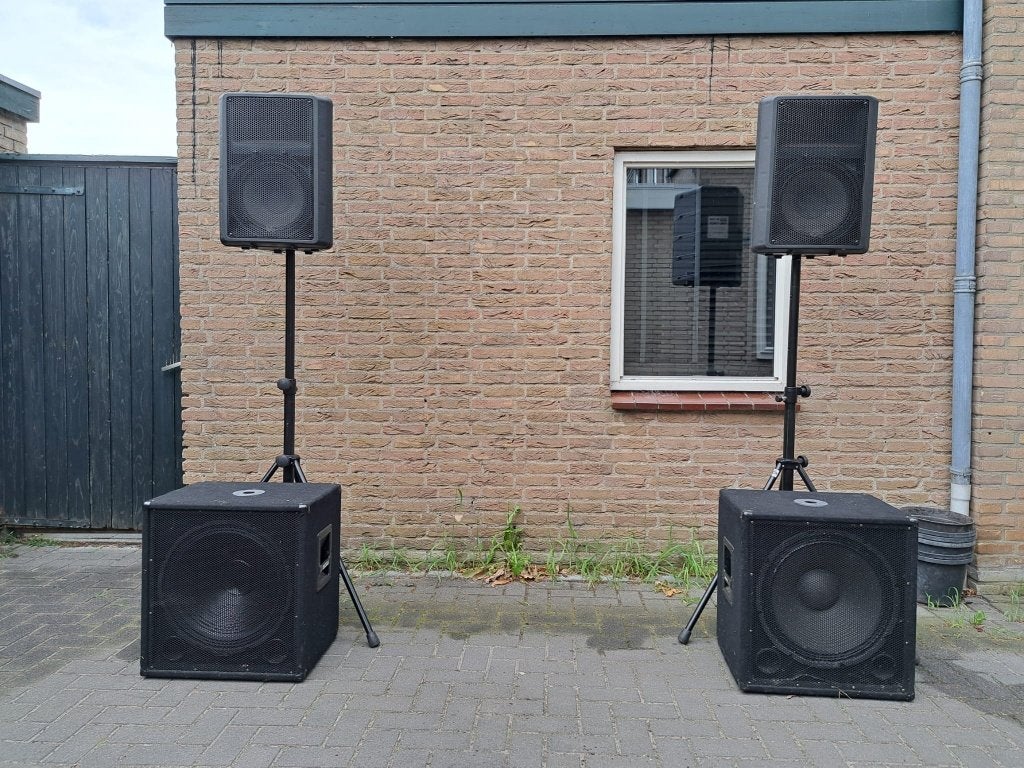 Actieve geluidsset te koop, Audio, Tv en Foto, Luidsprekers, Gebruikt, Subwoofer, Ophalen, 150 watt of meer