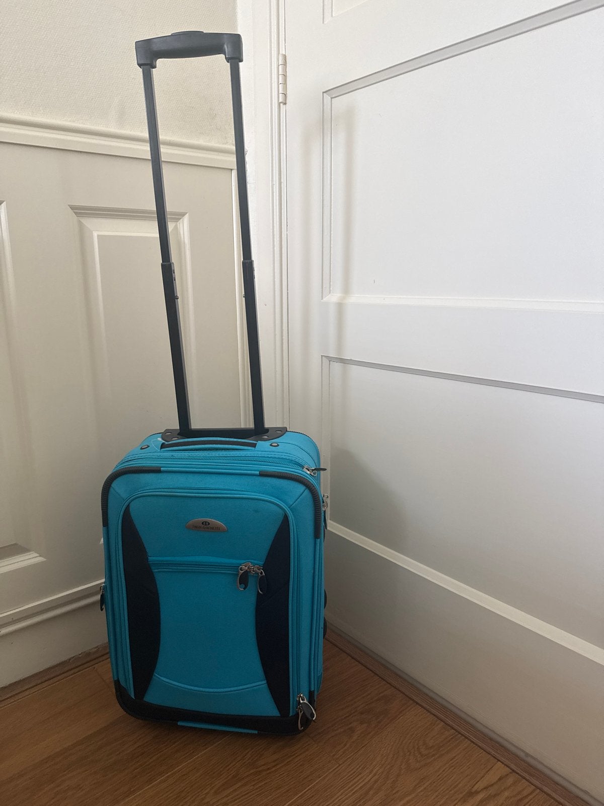 Enrico Benetti handbagage koffer - Turquoise, Gebruikt, 50 tot 60 cm, Ophalen of Verzenden, Zacht kunststof