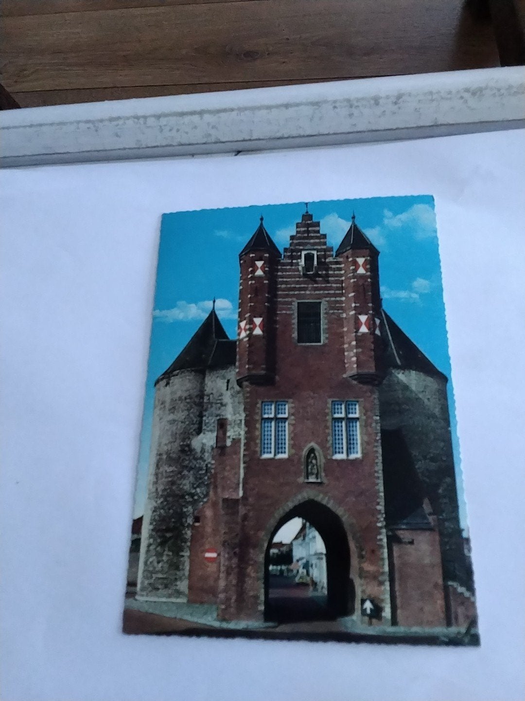 Oude Ansichtkaart Bergen op Zoom - Onze Lieve Vrouwe Poort, Ophalen of Verzenden, 1960 tot 1980, Ongelopen, Noord-Brabant