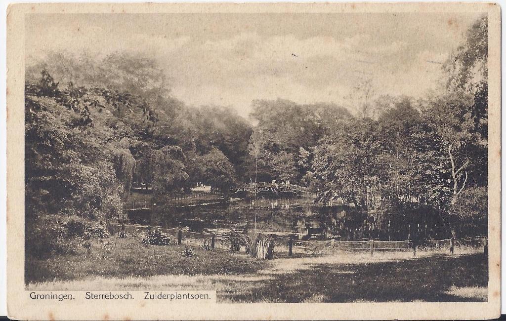Groningen Sterrebosch oude gelopen ansichtkaart (A2504 ), Ophalen of Verzenden, 1960 tot 1980, Gelopen, Groningen