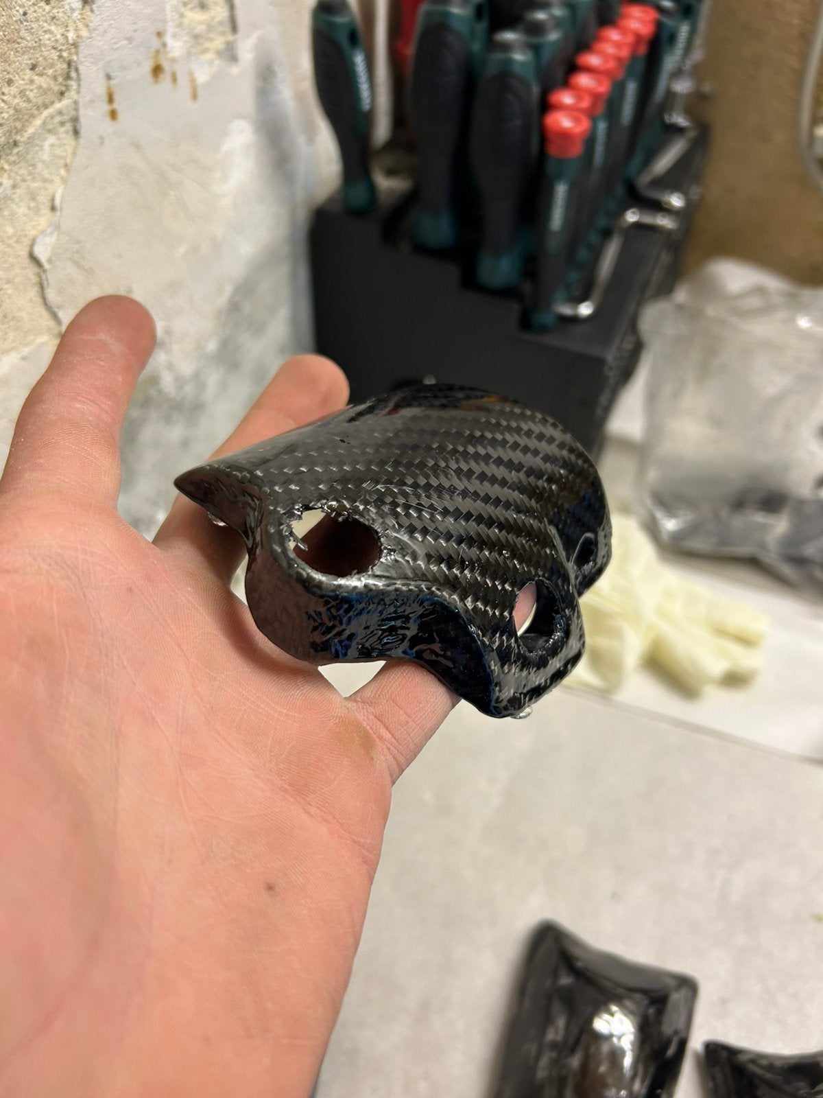 Carbon rempod kapje zip GLOEDNIEUW, Motoren, Ophalen of Verzenden