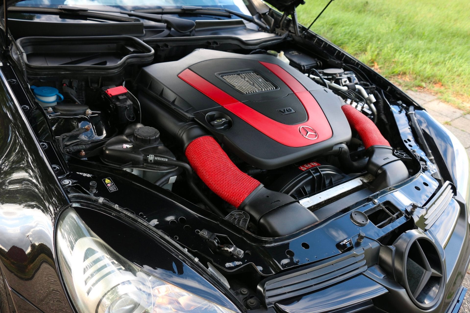 Mercedes-Benz SLK-klasse 350 S 3.5 V6 Aut 7G-Tronic AMG Blac, Auto's, Automaat, Dealer onderhouden, Achterwielaandrijving, Gebruikt