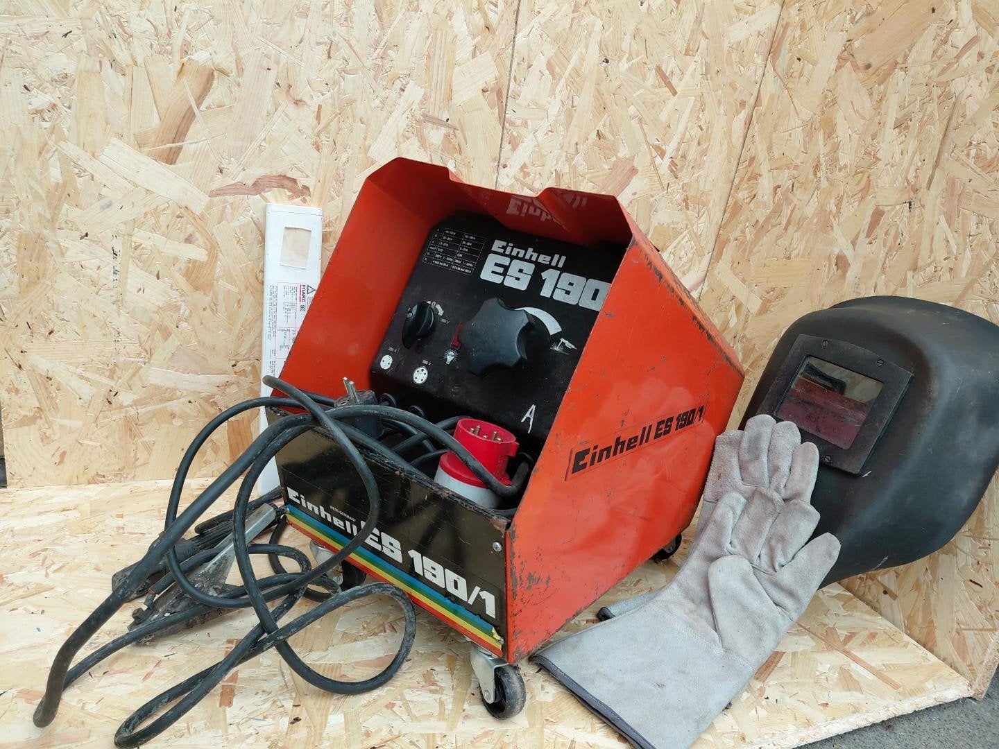 Einhell ES 190/1 lasapparaat – 230V & krachtstroom – complee, Ophalen, Gebruikt, 150 tot 250 ampère