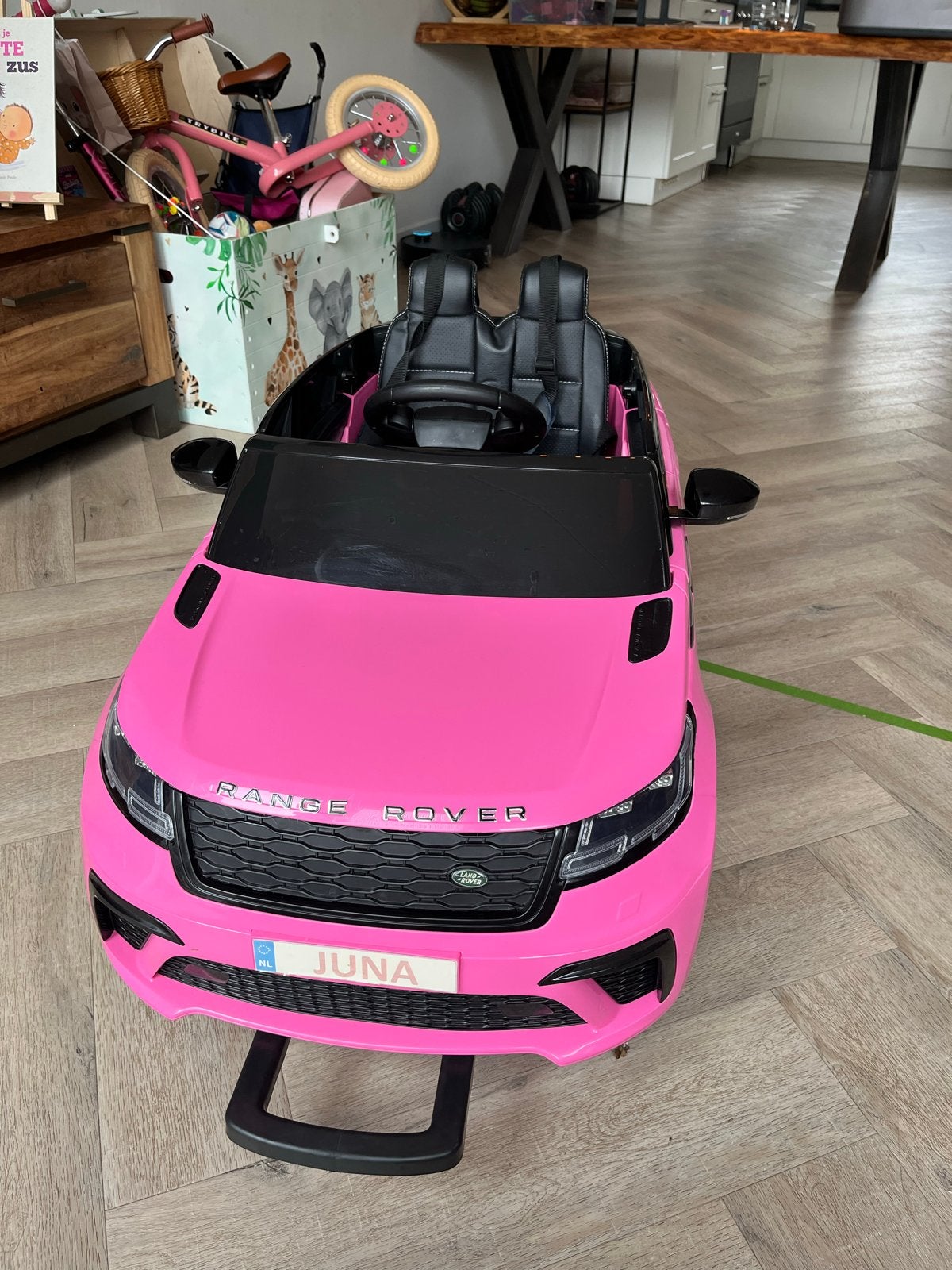 Roze Range Rover elektrische kinderauto, Zo goed als nieuw