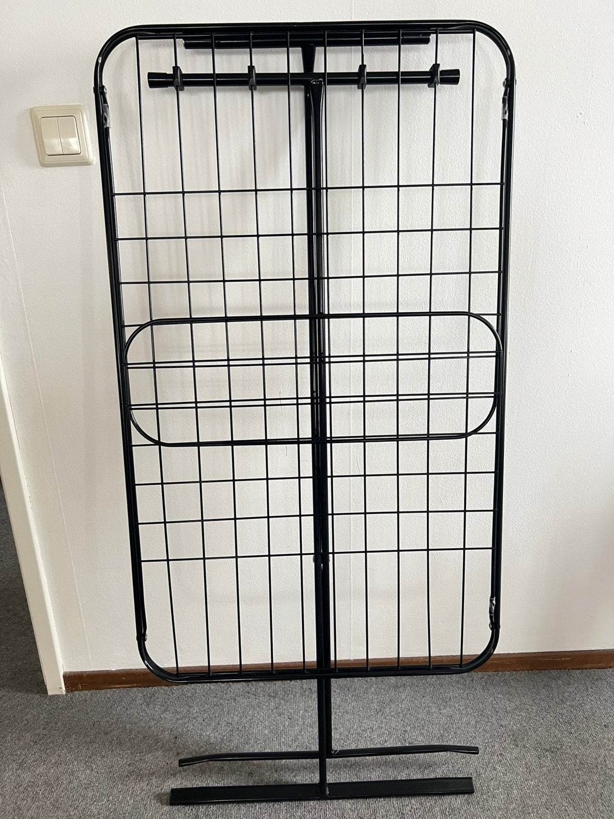 Ikea black metal folding drying rack, Tuin en Terras, Ophalen, Zo goed als nieuw, Wasrek