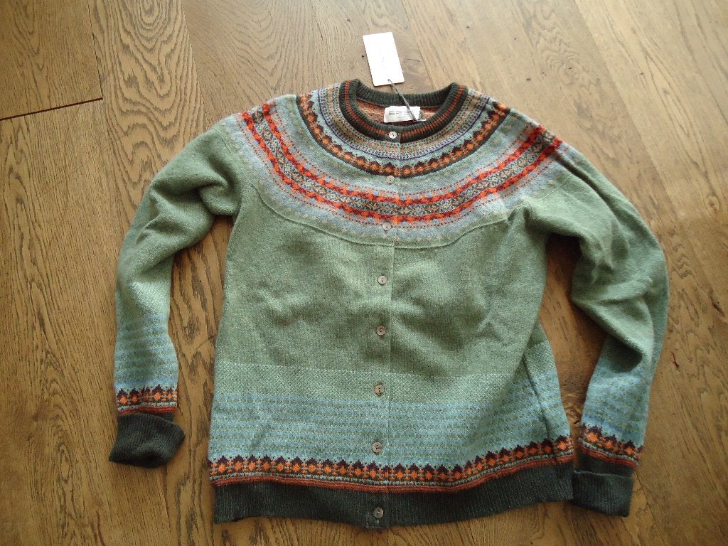 Nieuwe lichtgroen/gekleurd wollen Eribe vest maat L, Kleding | Dames, Maat 42/44 (L), Nieuw, Ophalen of Verzenden, Eribe