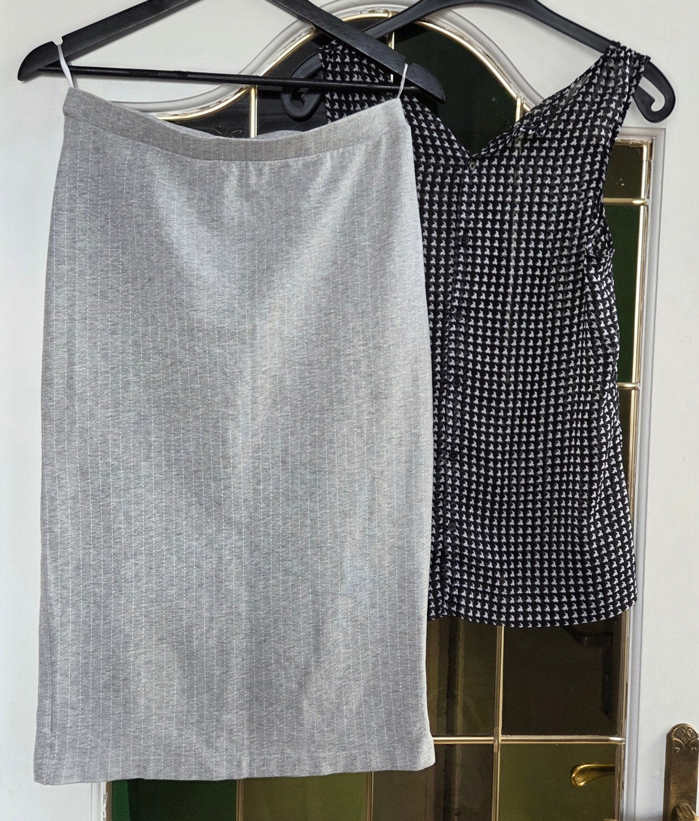 Purdey rok met Vero Moda top - Maat M, Maat 38/40 (M), Ophalen of Verzenden, Zo goed als nieuw, Grijs