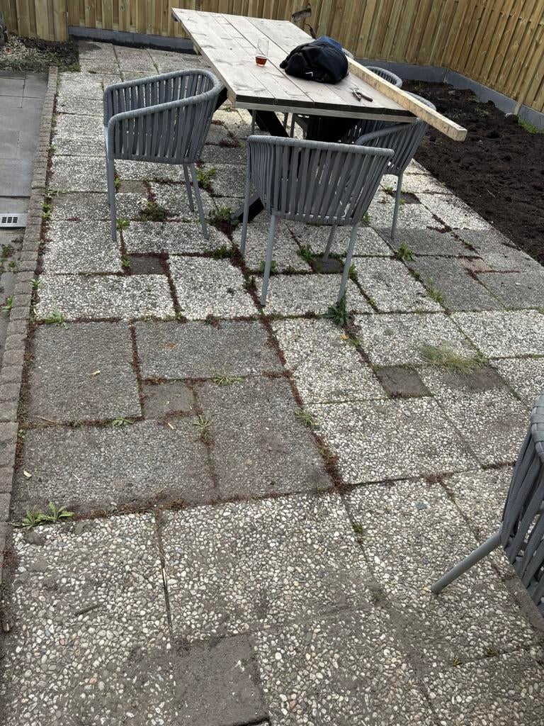 Gratis grindtegels - zelf ophalen +/- 30m2, Tuin en Terras, Ophalen, Gebruikt, 10 m² of meer, Grind