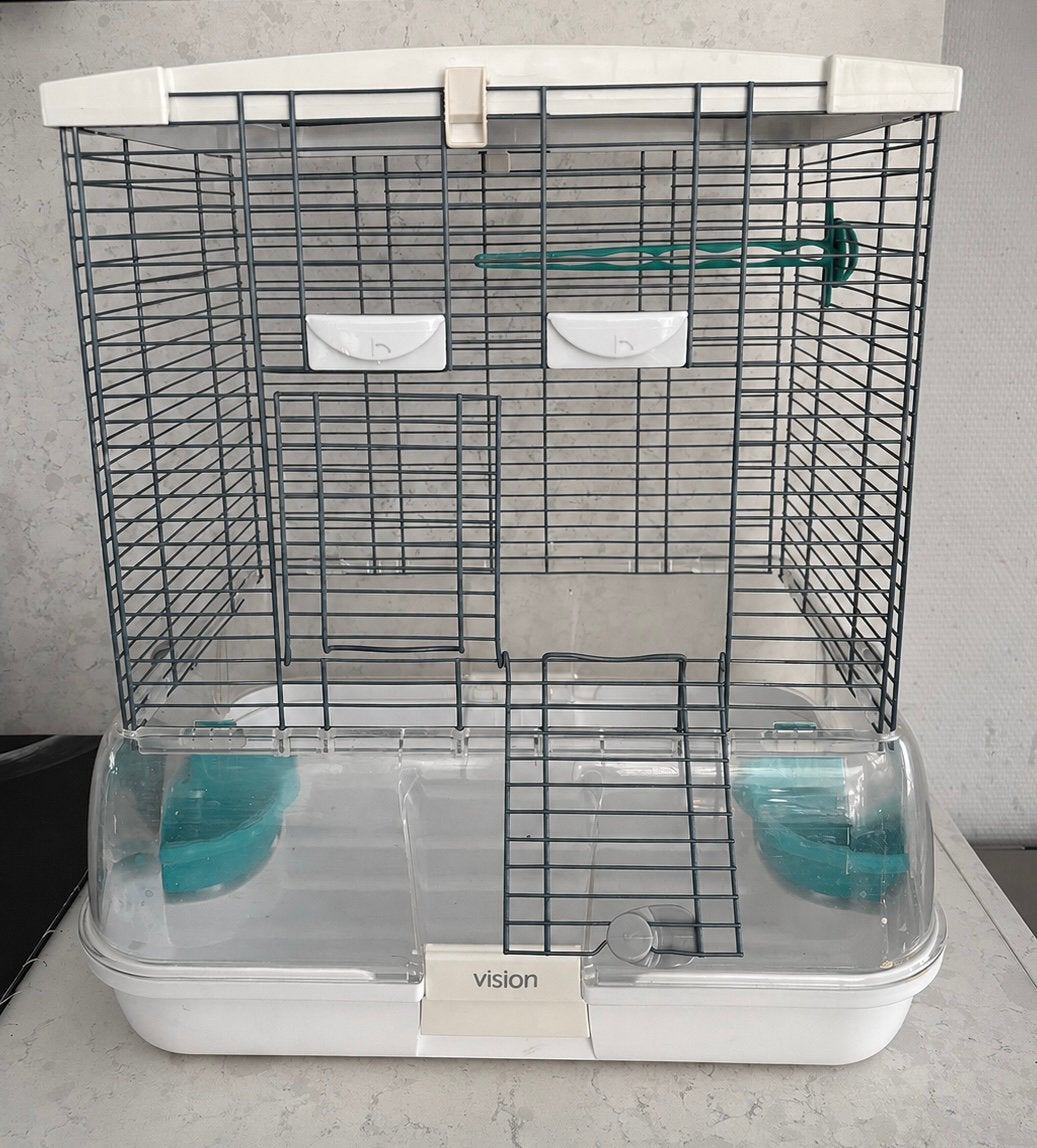 Vision vogel kooitje, Ophalen, Zo goed als nieuw, Metaal, Vogelkooi