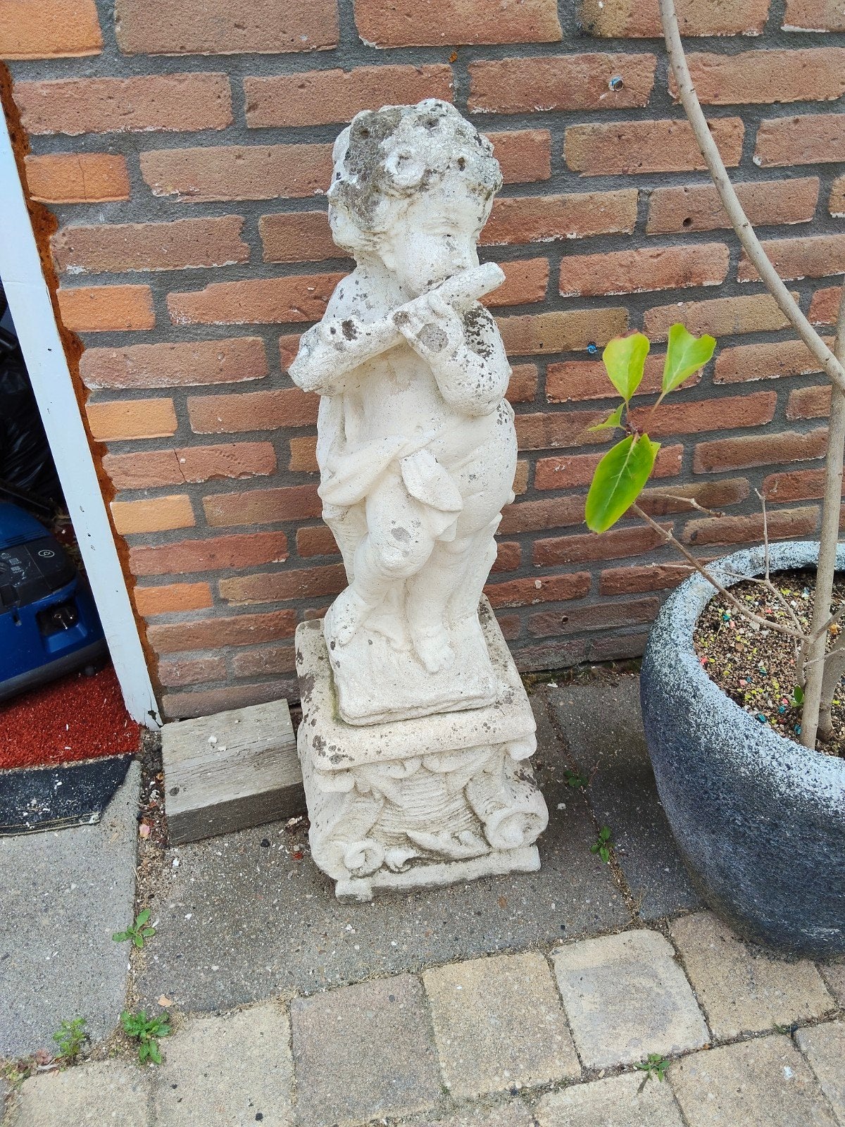 Tuinbeeld engel, Tuin en Terras, Tuinbeelden, Ophalen, Gebruikt