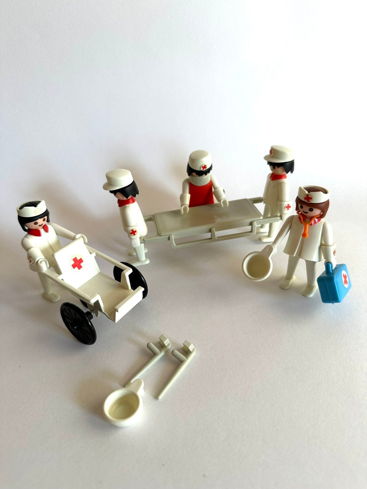 Vintage Playmobil medische/ziekenhuis-set - jaren ‘70, Gebruikt, Verzenden, Losse onderdelen, Figuren