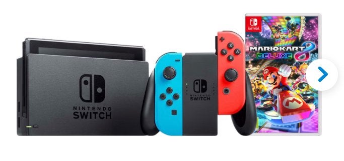 NINTENDO SWITCH inclusief Mario kart 8 deluxe, Ophalen, Met games, Met 2 controllers, Zo goed als nieuw