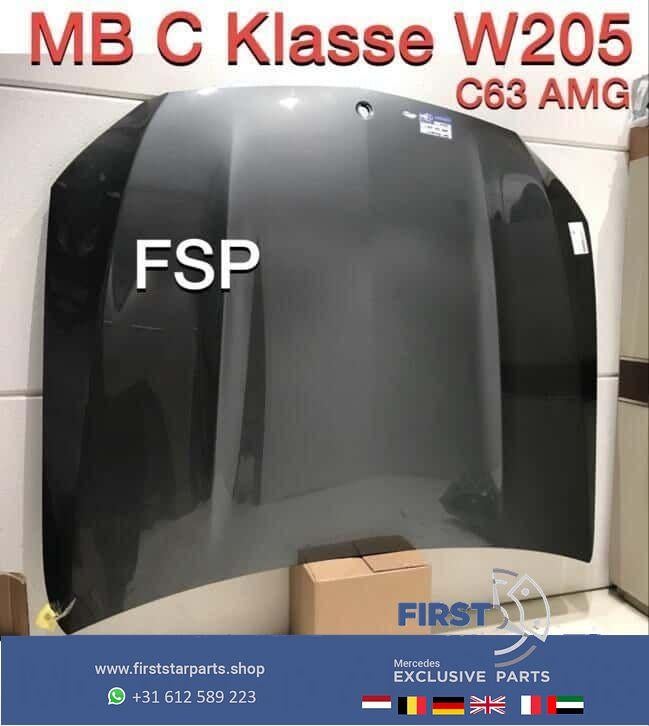 W205 C63 AMG Motorkap Mercedes C Klasse 2015-2018 origineel, Gebruikt, -, Voor, Ophalen of Verzenden