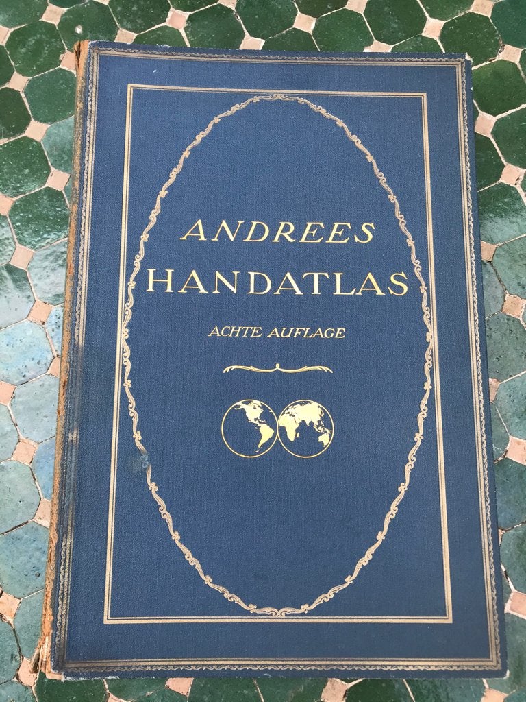 Andrees Handatlas achte Auflage uit 1930., Overige atlassen, Ophalen of Verzenden, Zo goed als nieuw, 1800 tot 2000