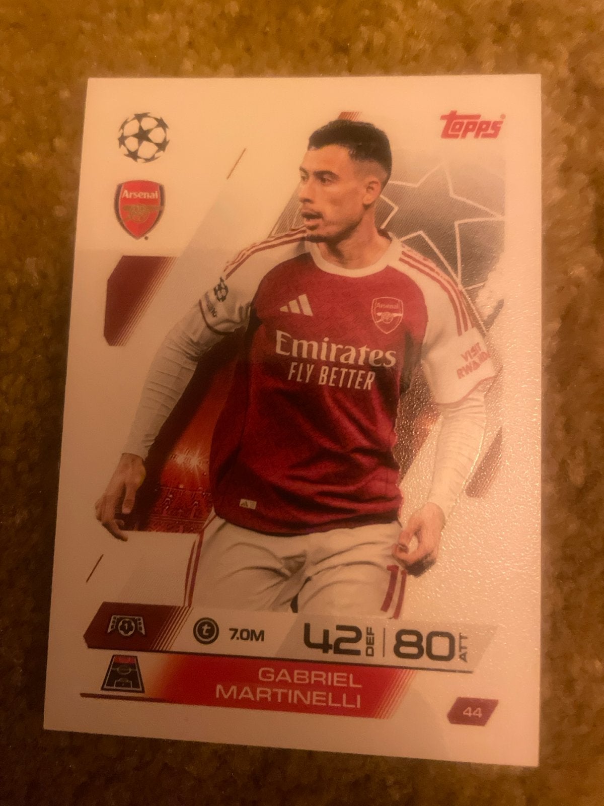 Gabriel Martinelli Topps Match Attax Voetbalkaart Arsenal, Verzamelen, Ophalen of Verzenden, Zo goed als nieuw, Buitenlandse clubs